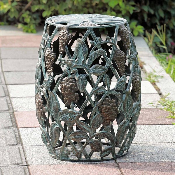 Grandoldgarden Duranta Flower & Leaf Garden Stool GR2485328